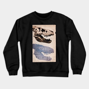 T-Rex Skeleton Fossil Crewneck Sweatshirt